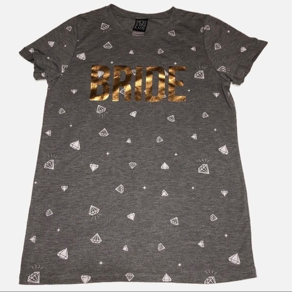 Bride Gray T-Shirt SZ M Modern Lux - Picture 2 of 7